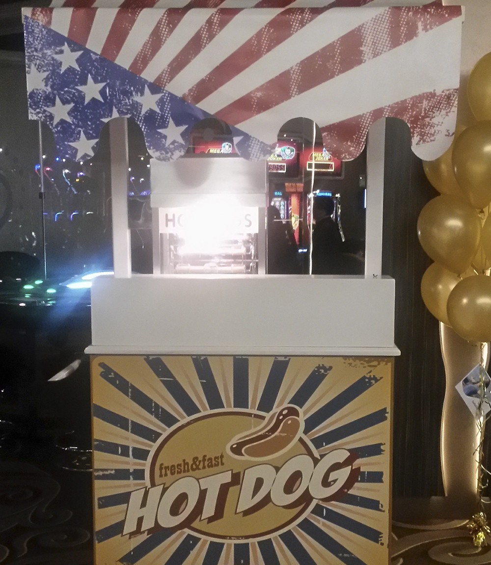 Hotdogkar hotdogmachine kopen, echte Amerikaanse hotdogs IJskar kopen